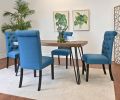 Ashford 5-Piece Dining Set, Hairpin Dining Table with 4 Chairs, 4 Color Options