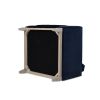 Knox 36" Modern Farmhouse Arm Chair, Dark Navy Blue Performance Velvet