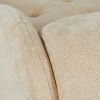 Harrison Tufted Roll Arm Chaise Lounge, Beige Chenille