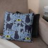 Eyes And Cats Throw Pillow 18X18 Inches