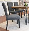 Amisos 7-Piece Dining Set, Hairpin Dining Table with 6 Chairs, 3 Color Options