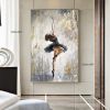 Handmade Oil Painting Canvas Wall Art Decoration Portrait Ballet Girl Home Living Room hallway bedroom luxurious decorative painting