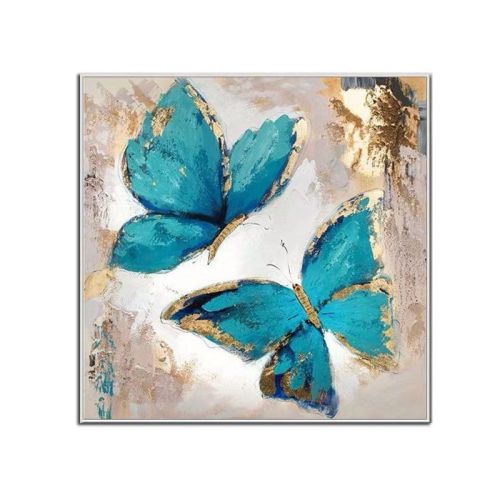 100% Handmade Abstract Oil Painting Top Selling Wall Art Modern Minimalist Blue Color Butterfly Picture Canvas Home Decor For Living Room No Frame 100% Handmade Abstract Oil Painting Top Selling Wall Art Modern Minimalist Blue Color Butterfly Picture Canvas Home Decor For Living Room No Frame